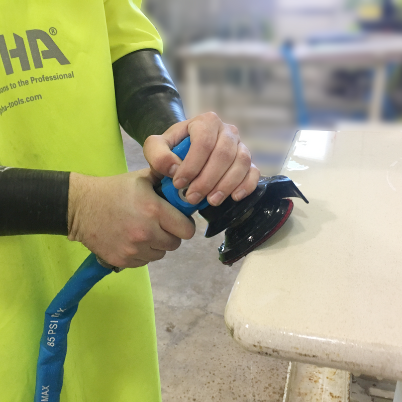 Alpha Tools AIR-850 High Performance Pneumatic Polisher with polishing pad