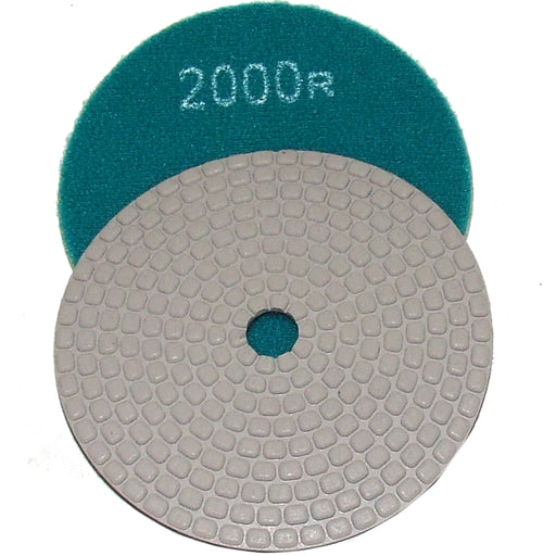 Alpha ceramica dry 2000 grit polishing pad on a white background