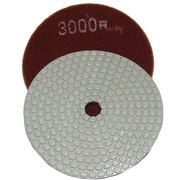 Alpha Tools 4" Ceramica Dry Polishing Pads for Natural Stone, 3000 Grit