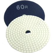 Alpha Tools 4" Ceramica Dry Polishing Pads for Natural Stone, 60 Grit
