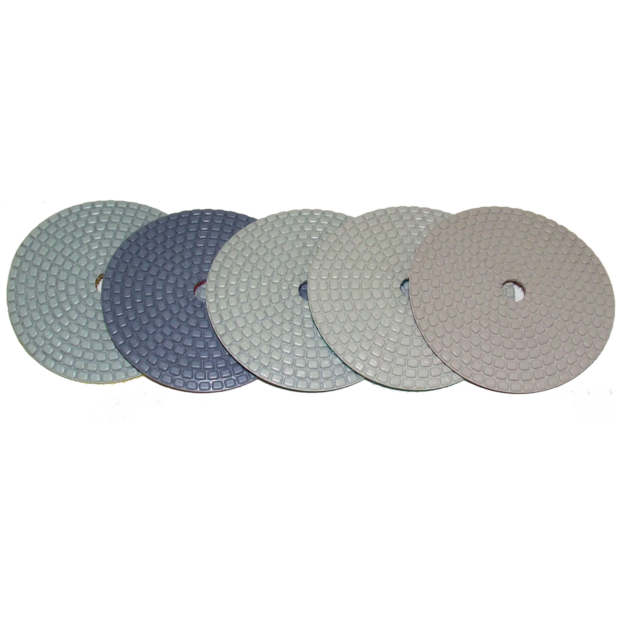 Alpha Professional Tools 4" Ceramica Dry Polishing Pads for Natural Stone