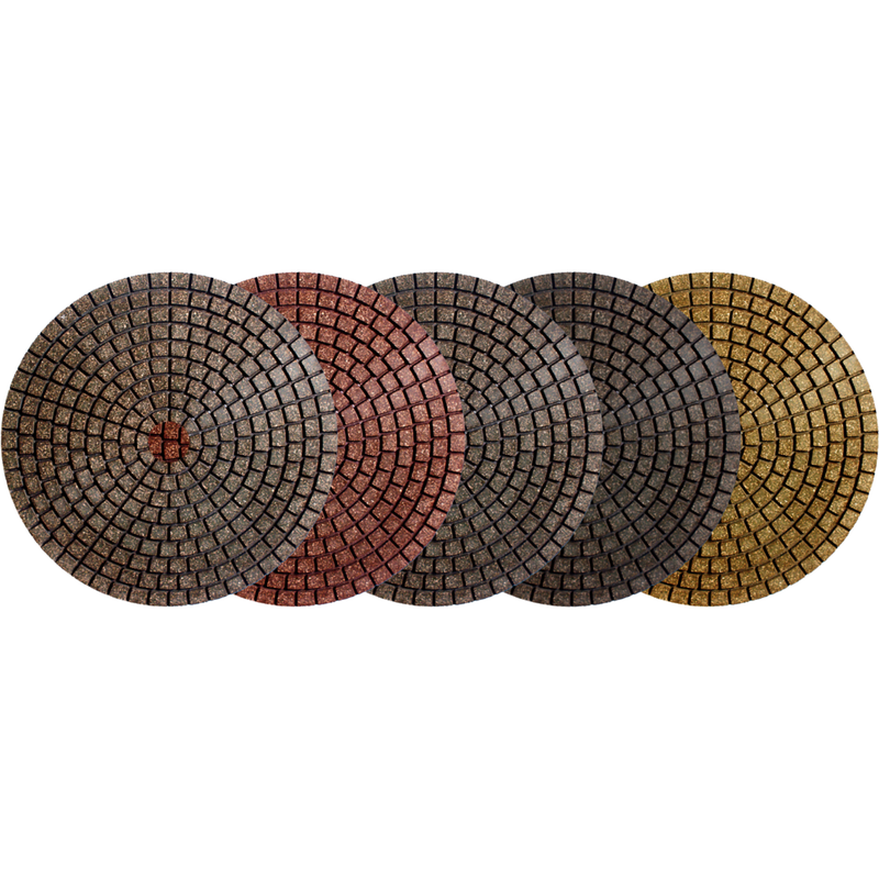 Alpha Tools 4" Ceramica EX Wet Polishing Pads for All Stone
