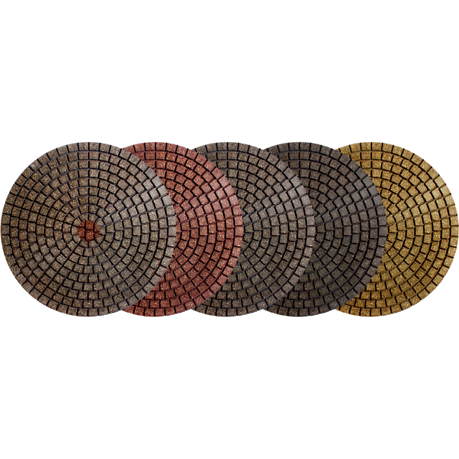 Alpha Professional Tools 4" Ceramica EX Wet Polishing Pads for All Stone