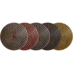 Alpha ceramica ex wet polishing pads on a white background