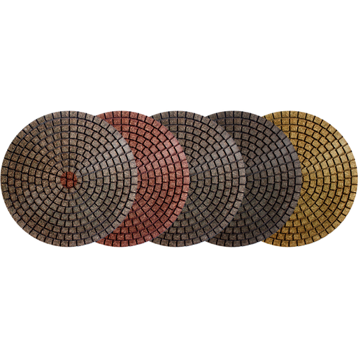 Alpha Tools 4" Ceramica EX Wet Polishing Pads for All Stone