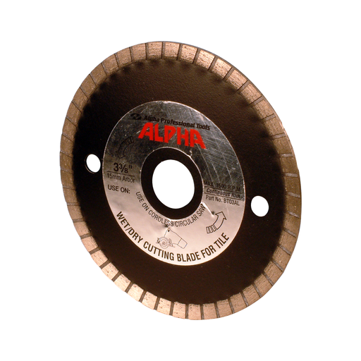 Alpha 3-3/8" Cordless Saw Blade for Ceramic Tile.