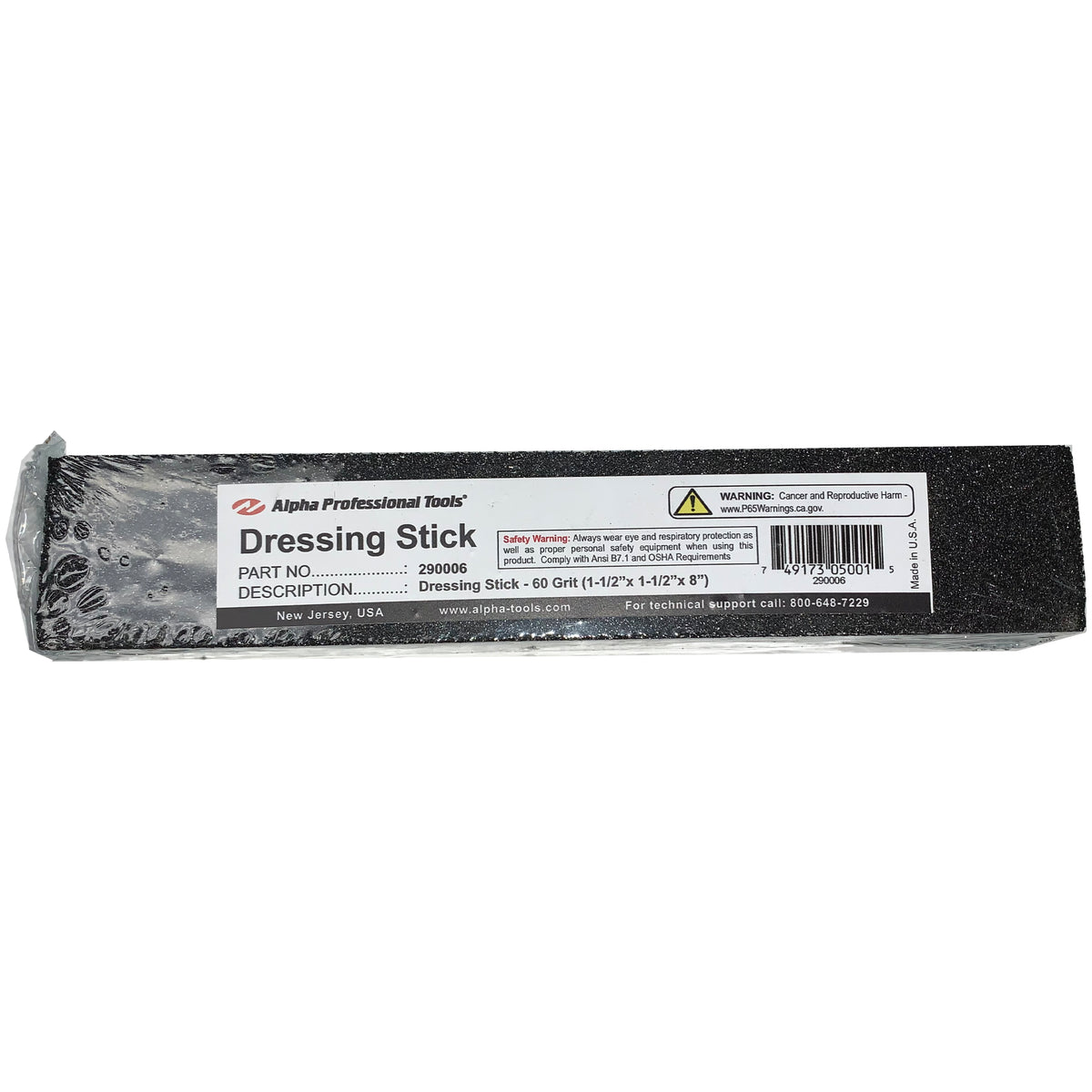 Dressing stick packaging with Alpha Professional Tools branding on a white background