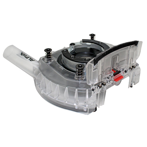 Alpha ecoguard g7 dust collection cover with front opened on a white background
