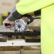 alpha esc-125 5 inch stone cutter with contour blade cutting granite