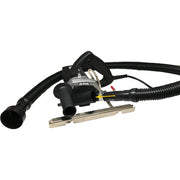 alpha esc-125 5 inch stone cutter with vacuum hose on a white background