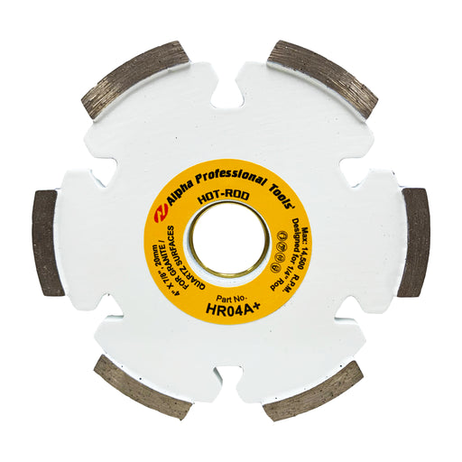 Diamond cutting disc with Alpha Professional Tools branding on a white background