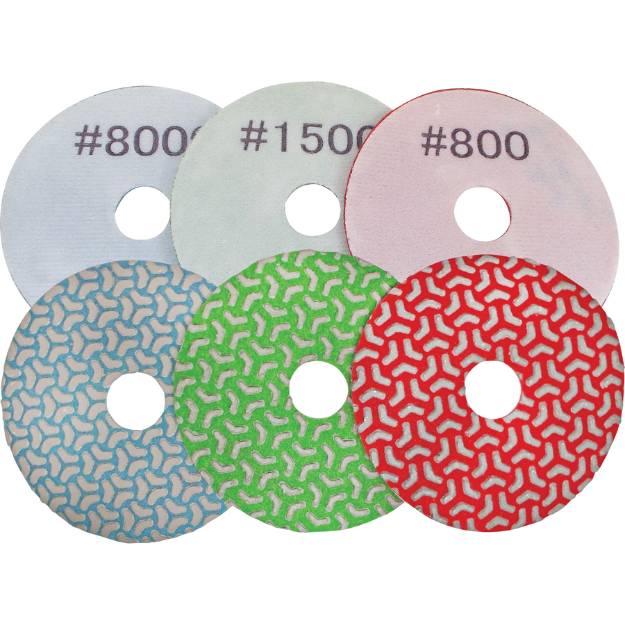 Alpha Professional Tools 4" Kirara Pads for Restoration of Marble, Limestone & Concrete Surfaces