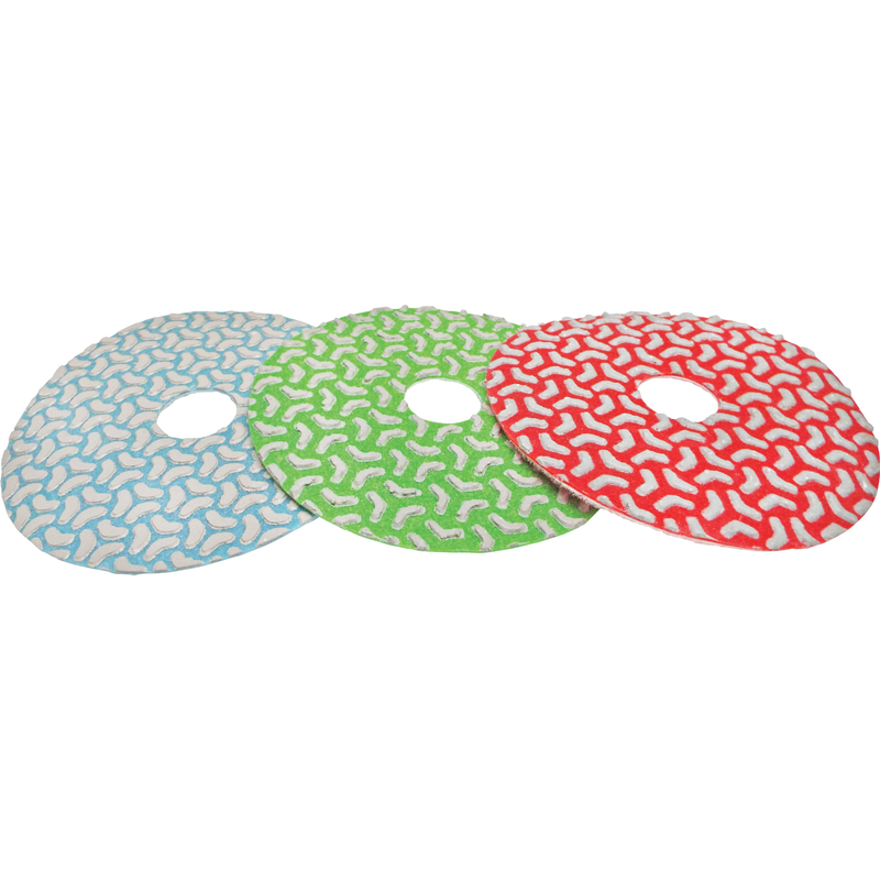 Alpha Tools 4" Kirara Pads for Restoration of Marble, Limestone & Concrete Surfaces Side View