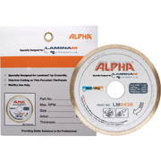 Alpha Tools 4-3/8" Laminam & Thin Pocelain Cutting Blade with package