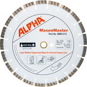 Alpha Professional Tools MasonMaster Diamond Blade, 12 Inch