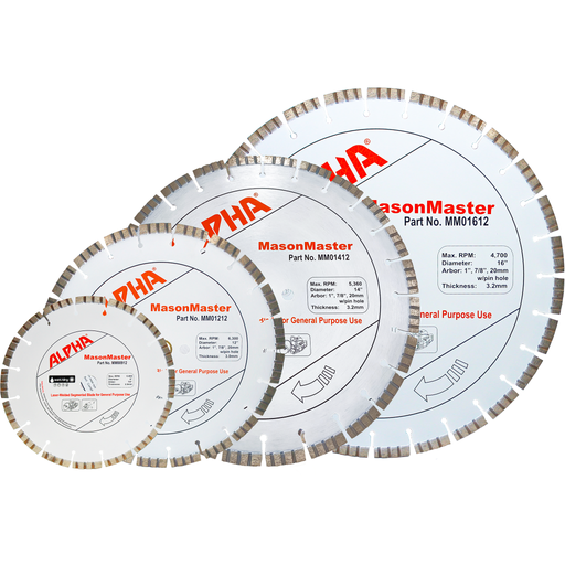 Alpha Professional Tools MasonMaster Diamond Blades