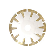 Alpha porcelain contour blade back on a white background