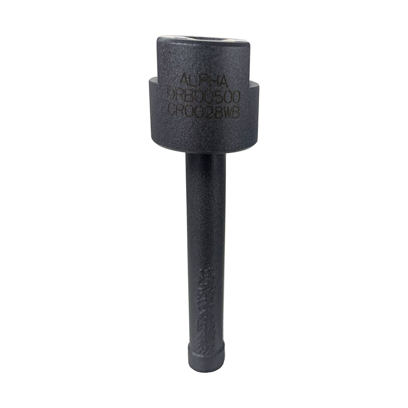 Alpha 1/2 inch dry core bit on a white background