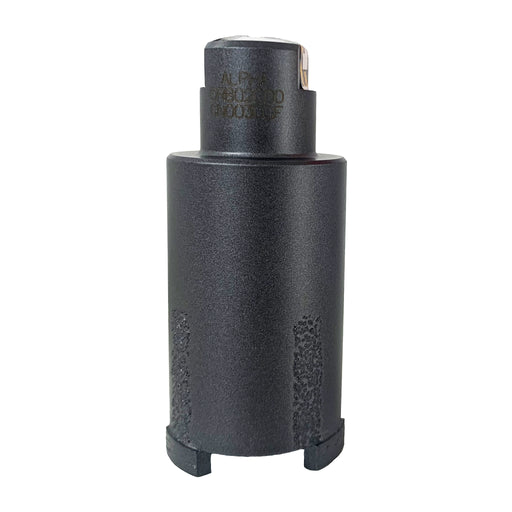Alpha 2 inch dry core bit on a white background