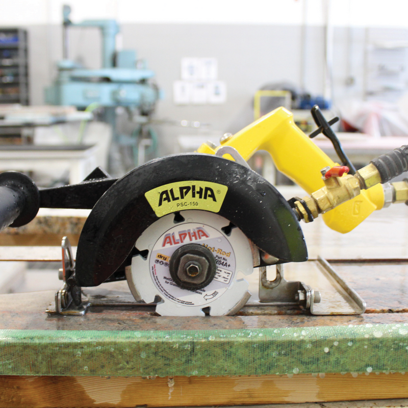 Alpha Tools 6" PSC-150 Pneumatic Stone Cutter with Hod rod  blade