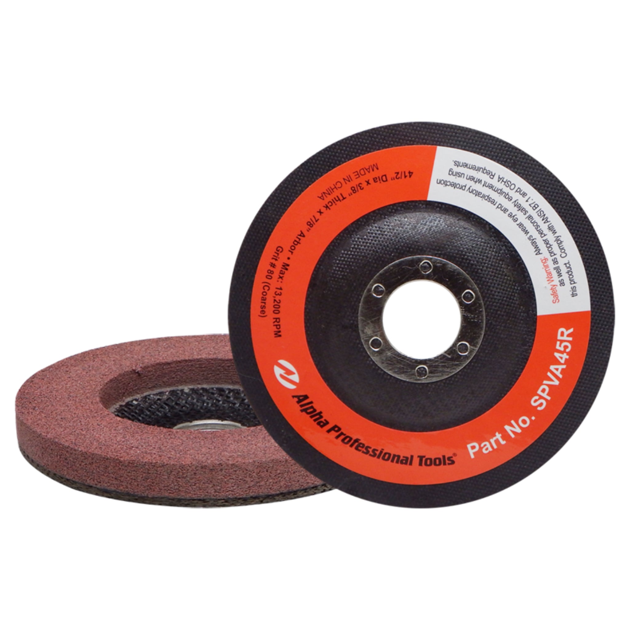 Alpha PVA VP 80 Grit Polishing Disc on a white background