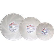 Three Alpha Rescue Blades on a white background