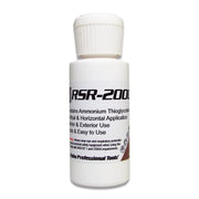 White bottle labeled 'RSR-200' on a white background
