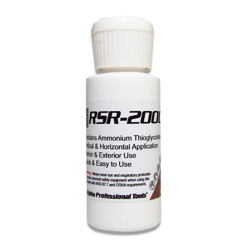 White bottle labeled 'RSR-200' on a white background