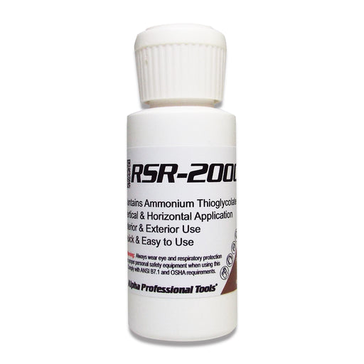 White bottle labeled 'RSR-200' on a white background