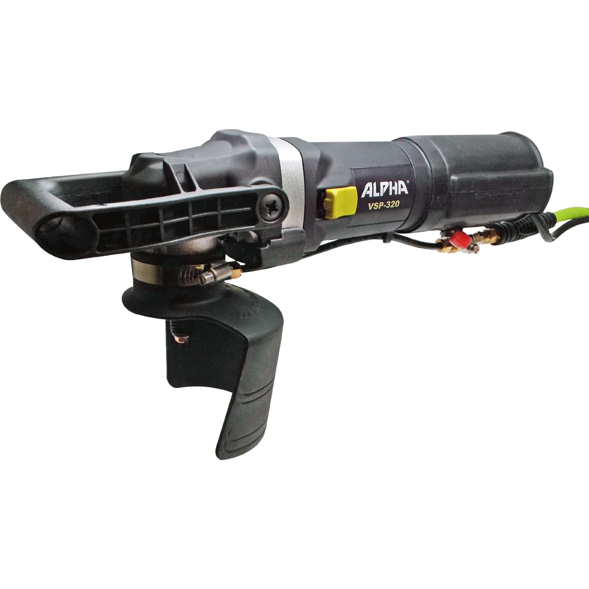 Alpha VSP-320 Variable Speed Polisher on a white background