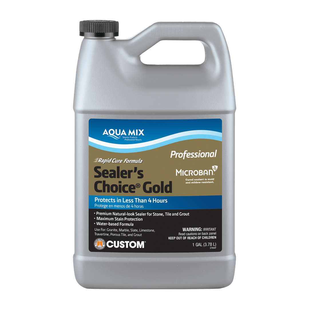 Aqua Mix® Sealer’s Choice® Gold – Premium Water-Based Stone, Tile & Grout Penetrating Sealer
