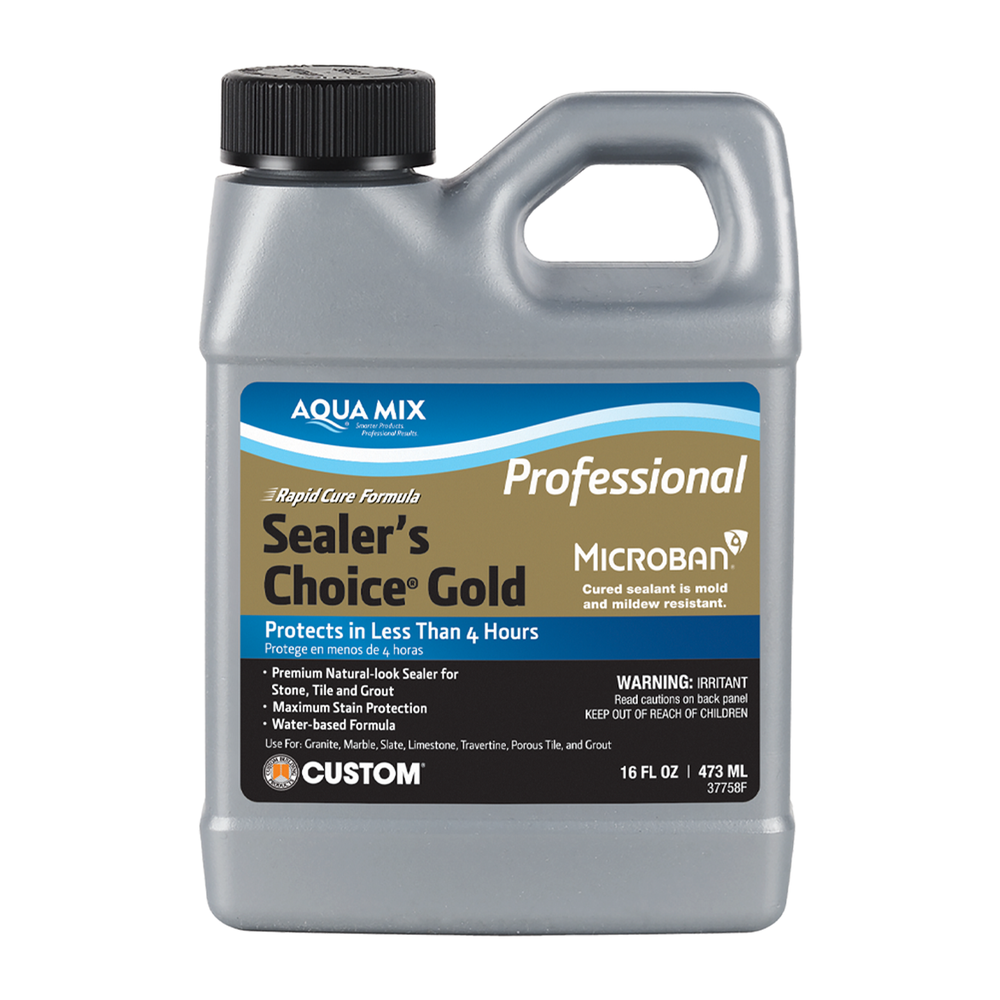 Aqua Mix® Sealer’s Choice® Gold – Premium Water-Based Stone, Tile & Grout Penetrating Sealer