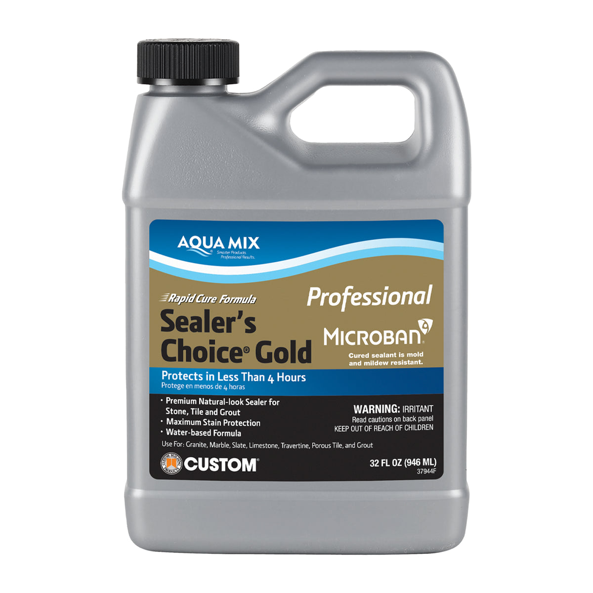 1 Quart Aqua Mix Sealer's Choice Gold container on a white background
