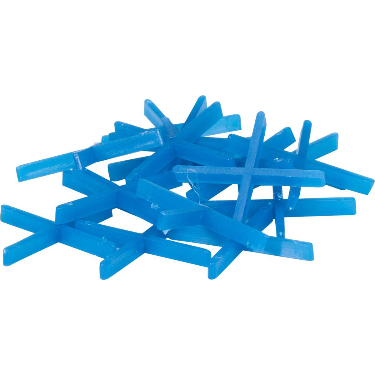 Blue barwalt cross Spacers on a white background