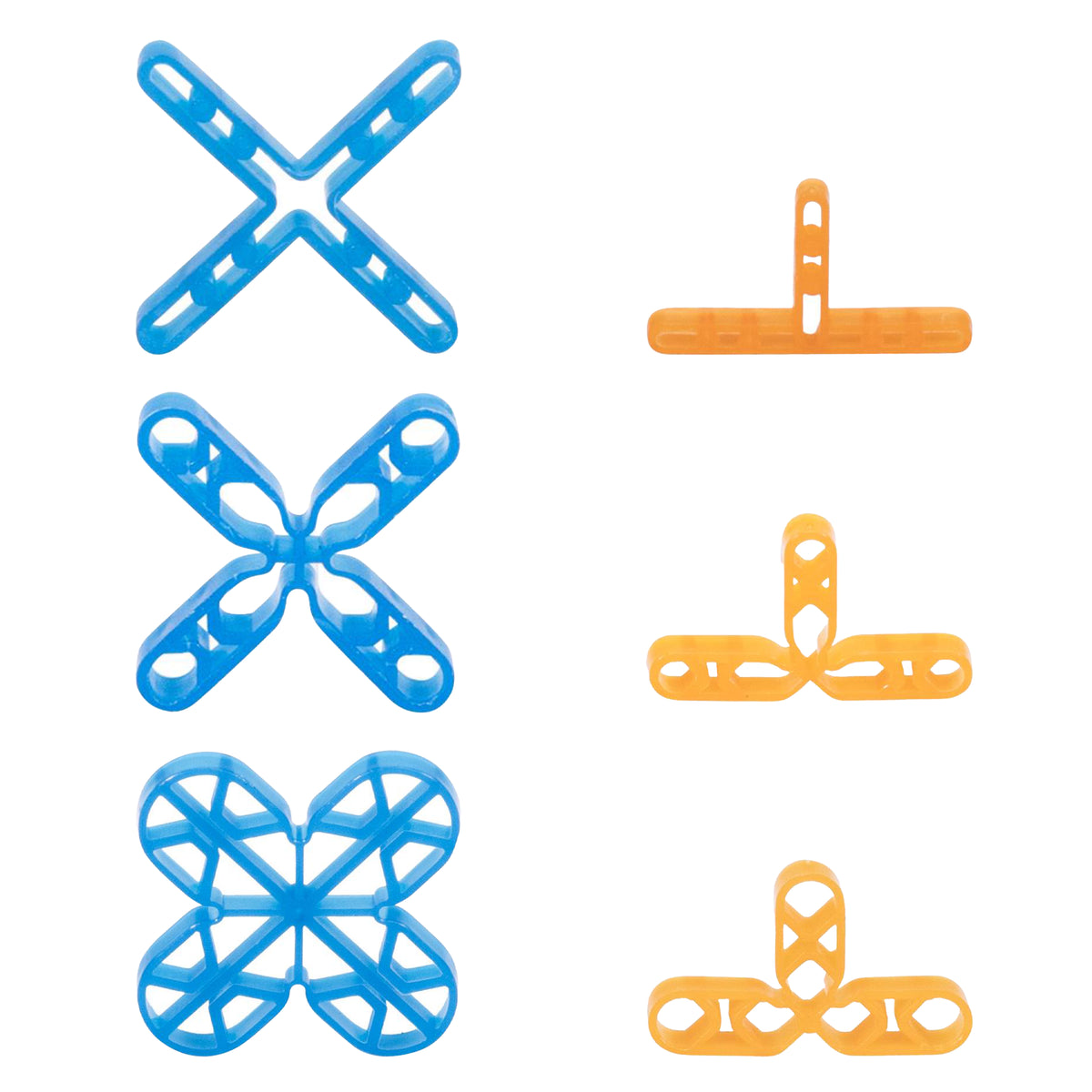 Barwalt Cross and T Style Hollow Leave in Tile Spacers