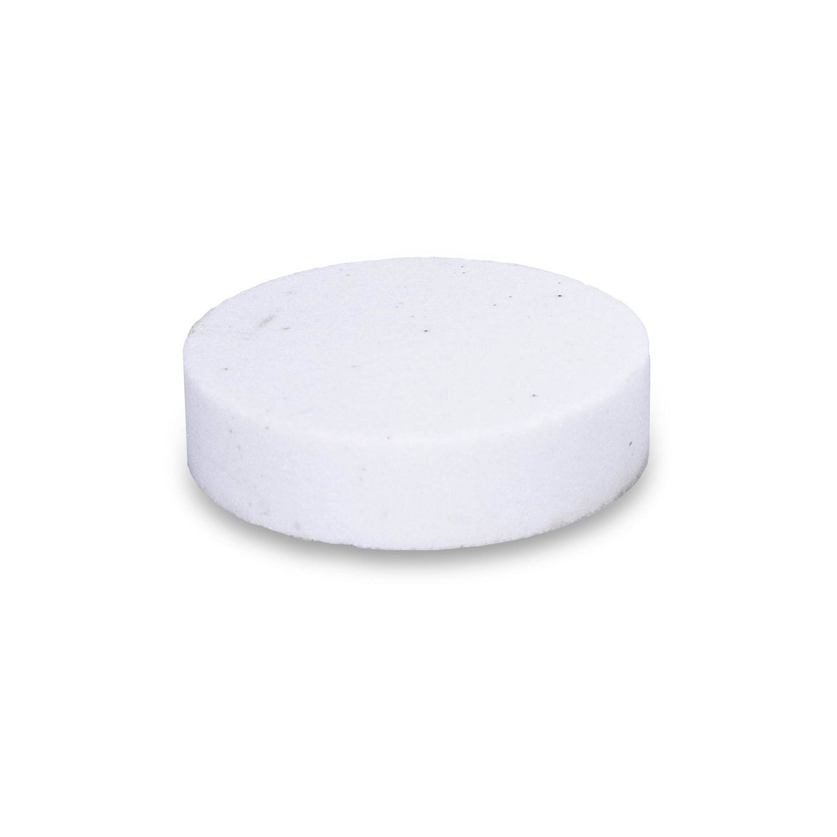 White Barwalt rub brick angled on a white background