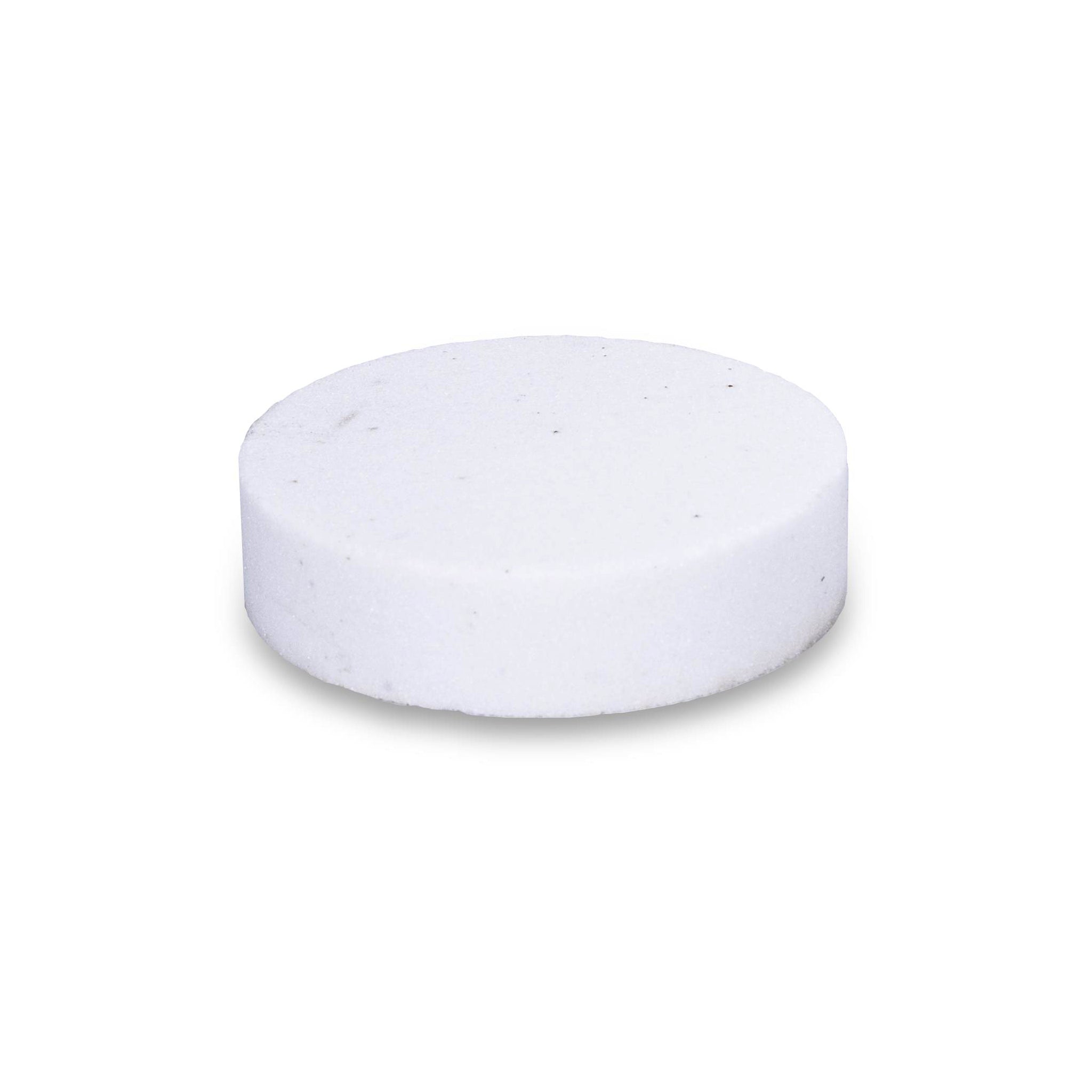 White Barwalt rub brick angled on a white background