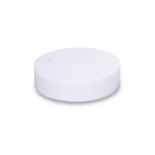 White Barwalt rub brick angled on a white background