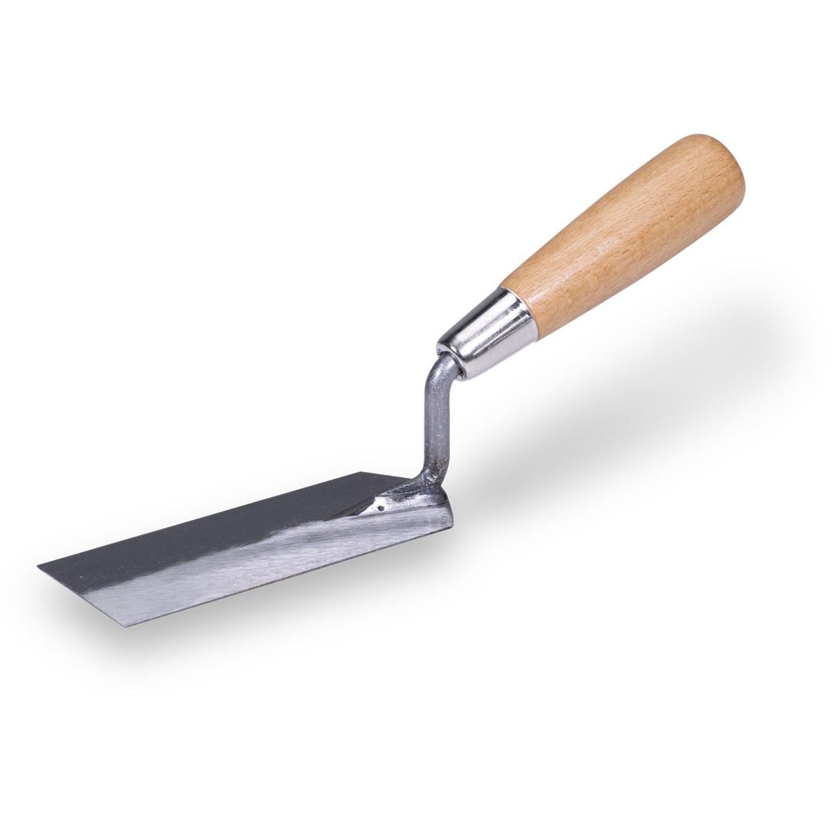 Barwalt Tools 5-inch by 2-inch wood handle margin trowel with a high carbon spring steel blade