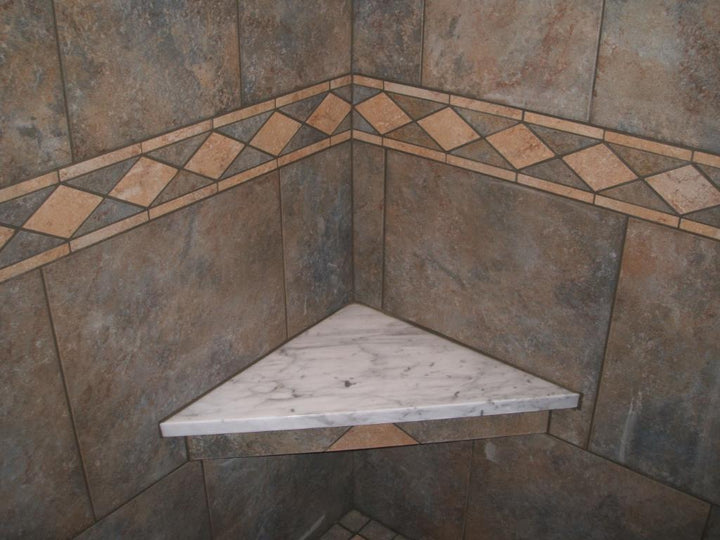 Innovis Corporation Triangle Shower Corner Shelf, 12"x12"x17"