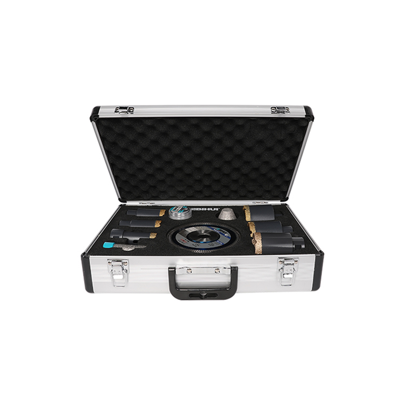 BIHUI 10 Piece Diamond Turbo Drill Set with Case