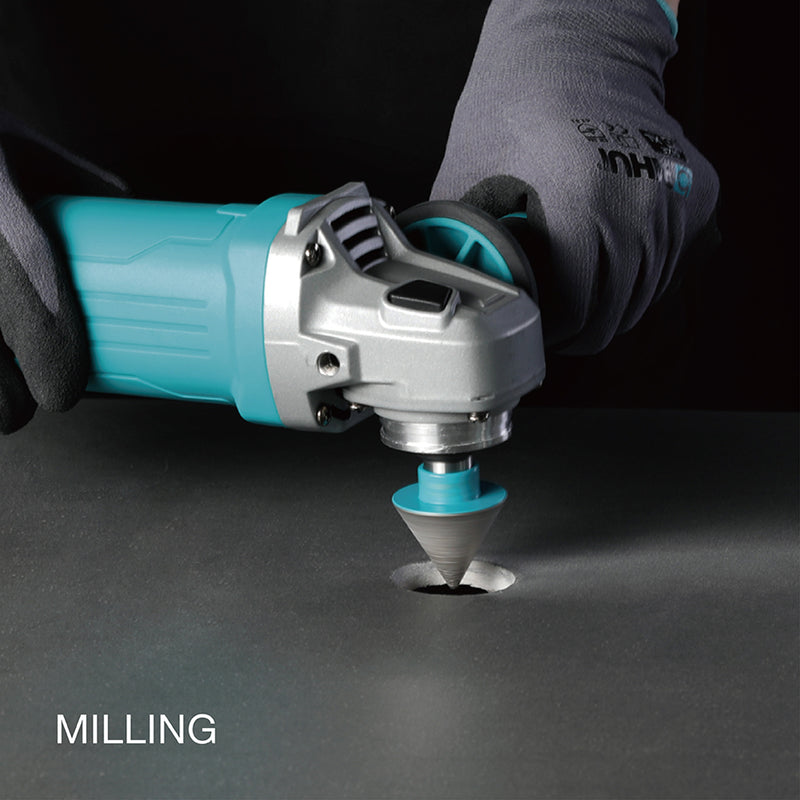 BIHUI 5 inch Variable Speed 1400W Angle Grinder Milling Tile