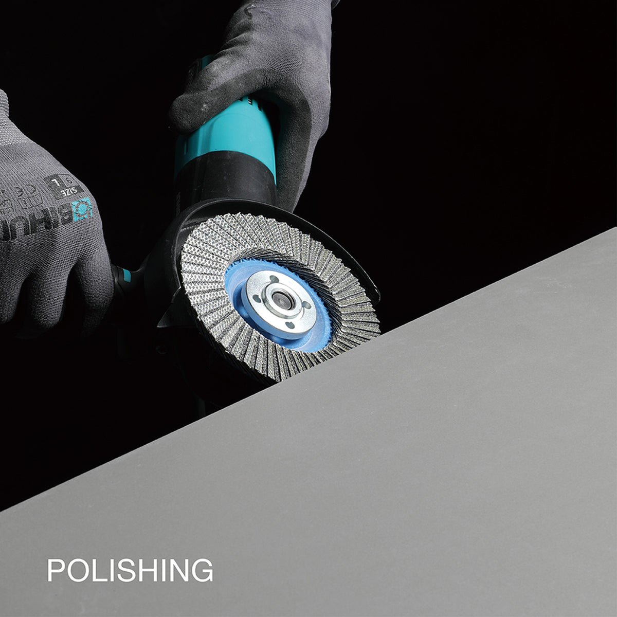 BIHUI 5 inch Variable Speed 1400W Angle Grinder Polishing TIle Edge