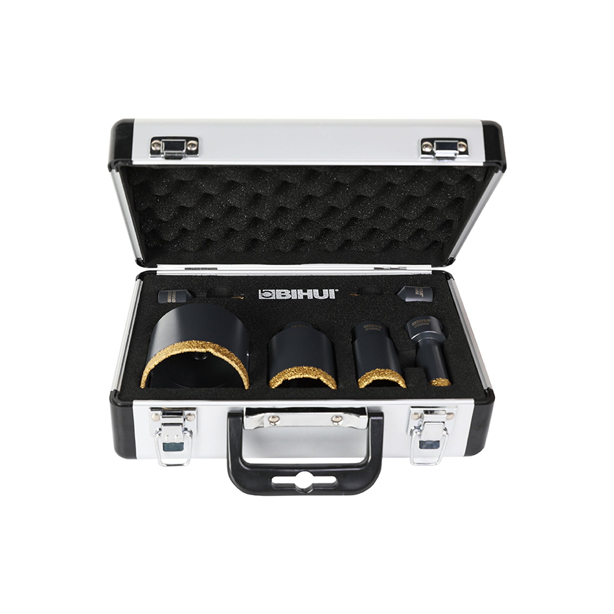 BIHUI 6 Piece Diamond Turbo Drill Bit Set with Case