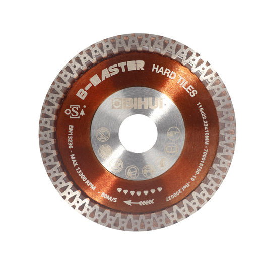 BIHUI B-Master Diamond Blade for Ceramic, Porcelain & Tile Back View