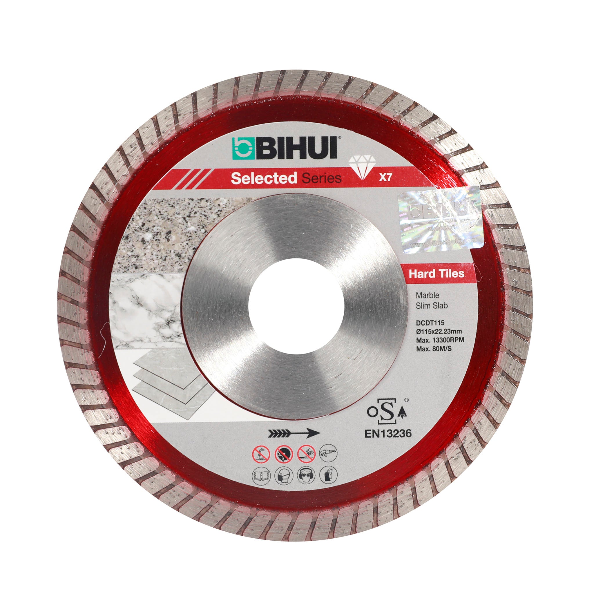 BIHUI B-Turbo Diamond Blade for Hard Materials front view