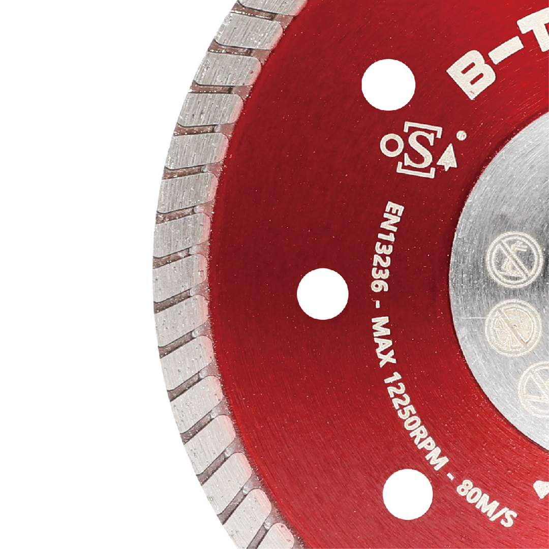 BIHUI B-Turbo Diamond Blade Segment Close-Up View