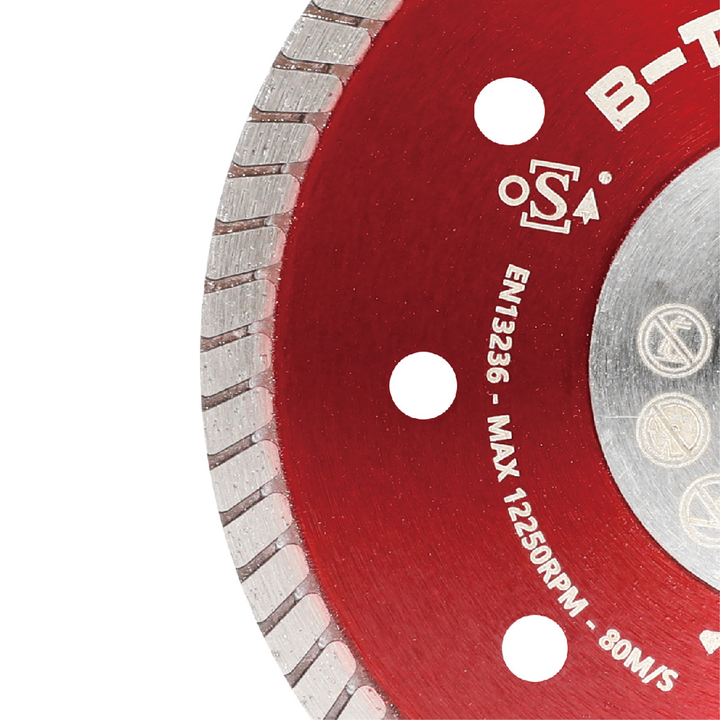 BIHUI B-Turbo Diamond Blade Segment Close-Up View