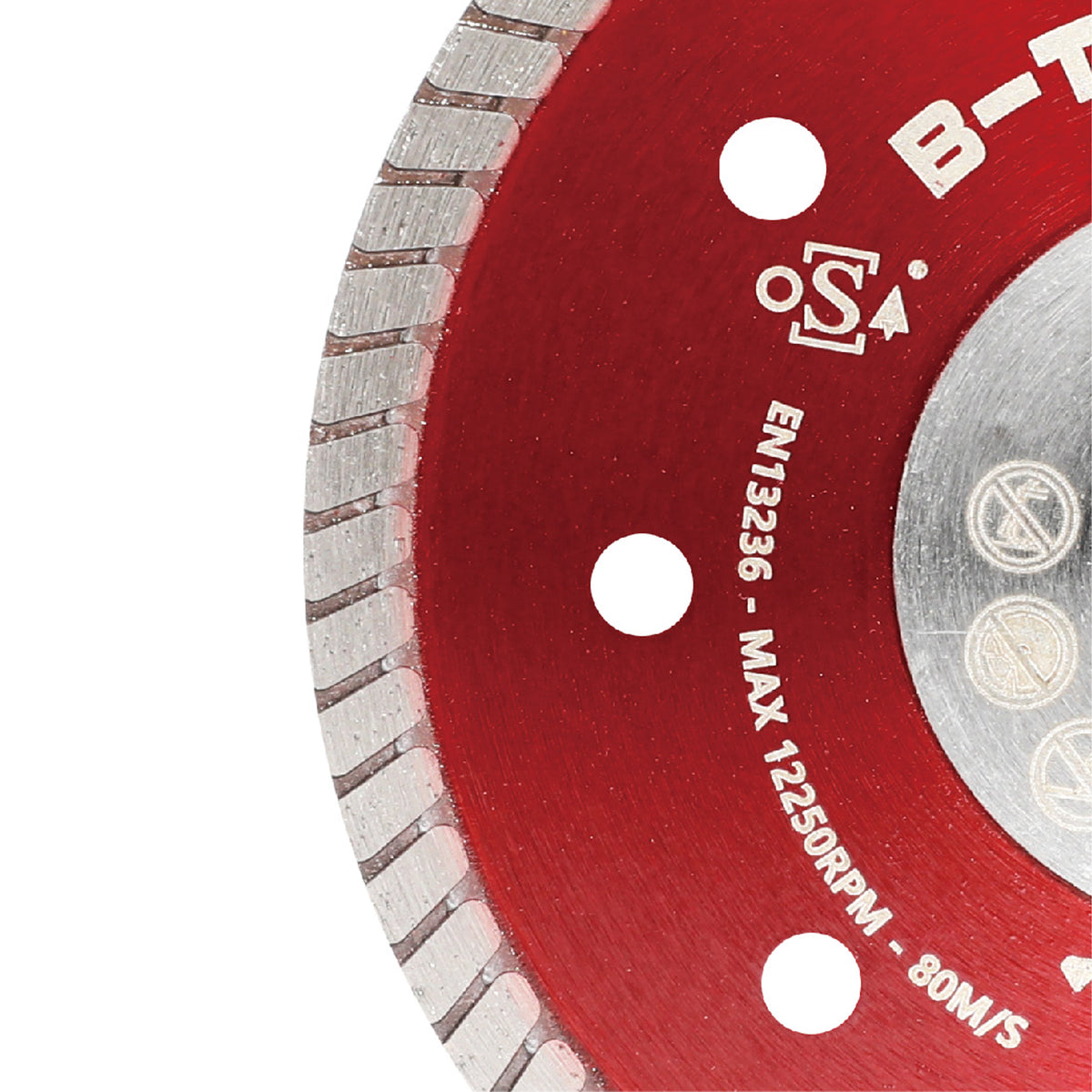 BIHUI B-Turbo Diamond Blade Segment Close-Up View