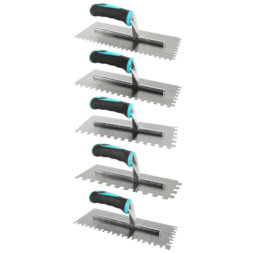 BIHUI Soft Grip Professional Notched Trowels